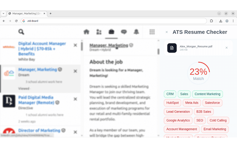 ATS Resume Checker screenshot
